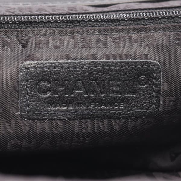 Pre-owned Chanel Lambskin Camellia Top Handle Frame Bag Black