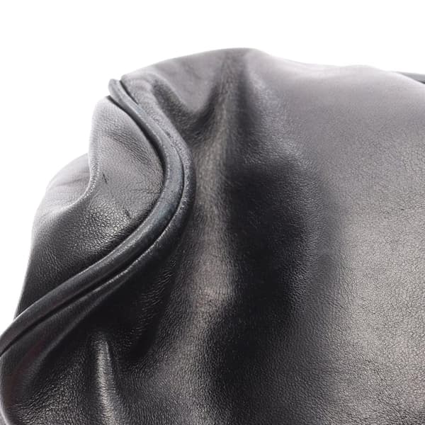 Pre-owned Chanel Lambskin Camellia Top Handle Frame Bag Black
