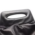 Miniatyrbild 9 av 10: Pre-owned Chanel Lambskin Camellia Top Handle Frame Bag Black