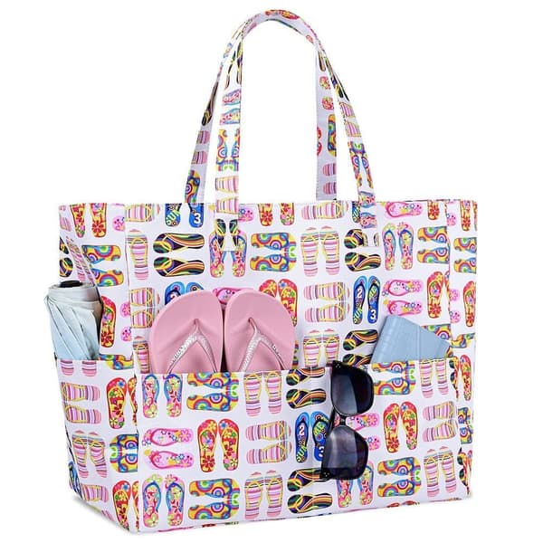 Lollanda Strandväska / Beach Bag – Rymlig Picknickväska med Flera Fack, Perfekt för Strand, Picnic och Utomhusaktiviteter