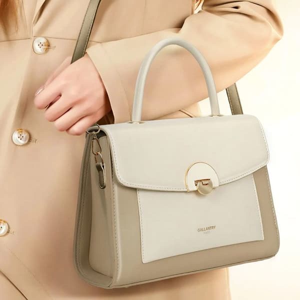 Handväska för Kvinna med Axelrem Chic Gallantry Taupe/Beige