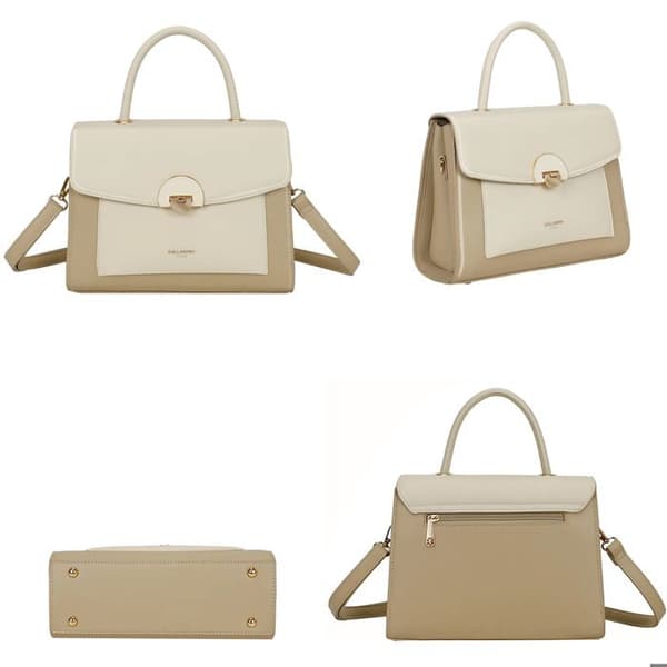 Handväska för Kvinna med Axelrem Chic Gallantry Taupe/Beige