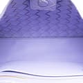 Miniatyrbild 5 av 10: Pre-owned Bottega Veneta Lambskin Intrecciato East West Andiamo Top Handle Bag Purple