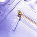 Miniatyrbild 8 av 10: Pre-owned Bottega Veneta Lambskin Intrecciato East West Andiamo Top Handle Bag Purple