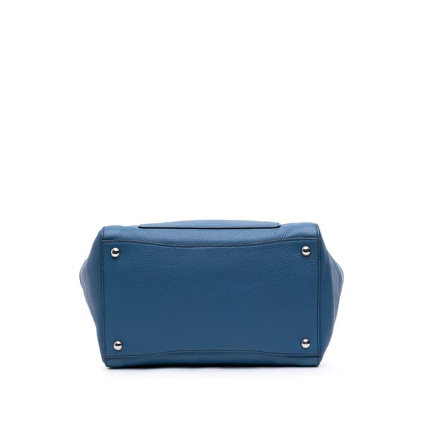 Pre-owned Prada Vitello Phenix Shopping Tote Blue