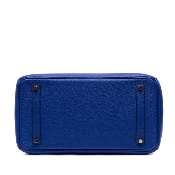 Pre-owned Hermès Togo Birkin Retourne 35 Blue