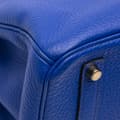 Miniatyrbilde 7 av 9: Pre-owned Hermès Togo Birkin Retourne 35 Blue