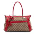 Miniatyrbilde 1 av 10: Pre-owned Gucci GG Canvas Bella Satchel Brown