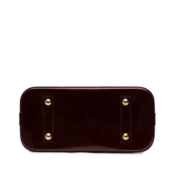 Pre-owned Louis Vuitton Monogram Vernis Alma PM Red