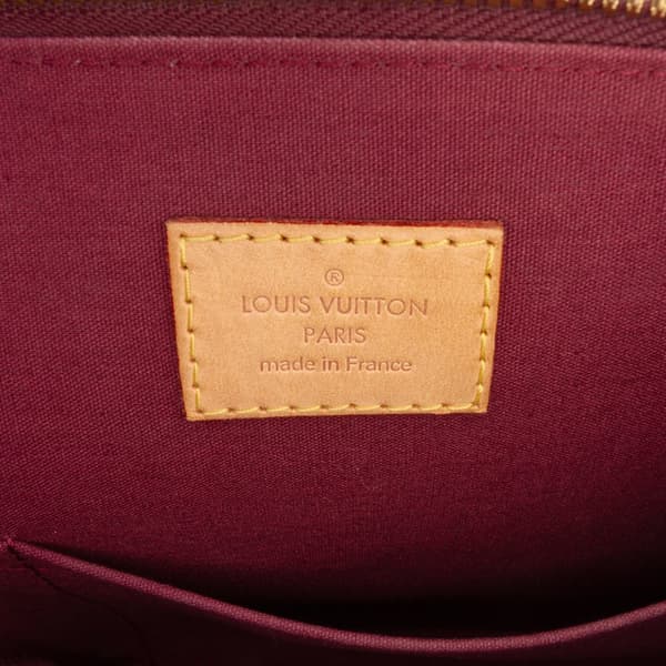 Pre-owned Louis Vuitton Monogram Vernis Alma PM Red