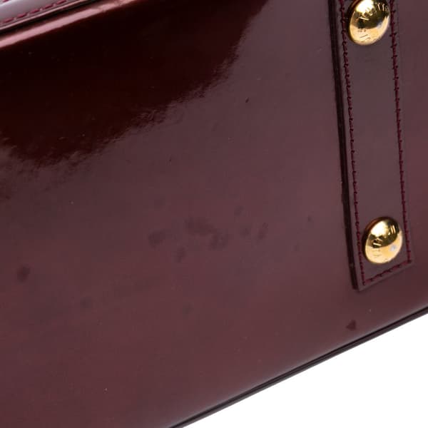 Pre-owned Louis Vuitton Monogram Vernis Alma PM Red