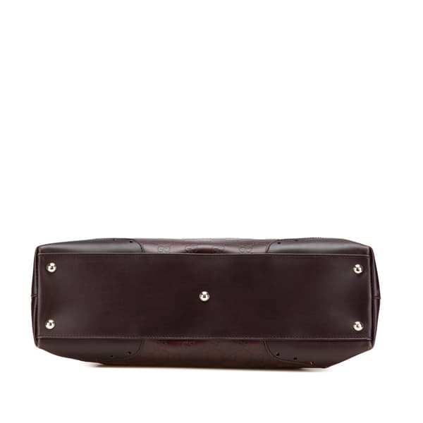 Pre-owned Gucci Guccissima Punch Handbag Brown