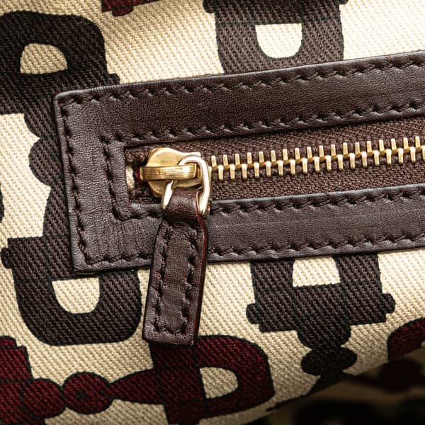 Pre-owned Gucci Guccissima Punch Handbag Brown