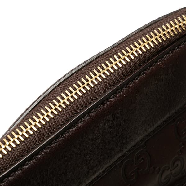 Pre-owned Gucci Guccissima Punch Handbag Brown