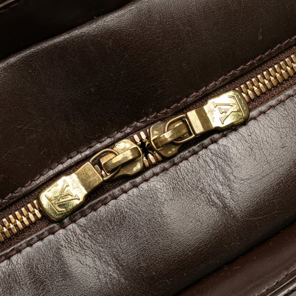 Pre-owned Louis Vuitton Damier Ebene Sarria Horizontal Brown