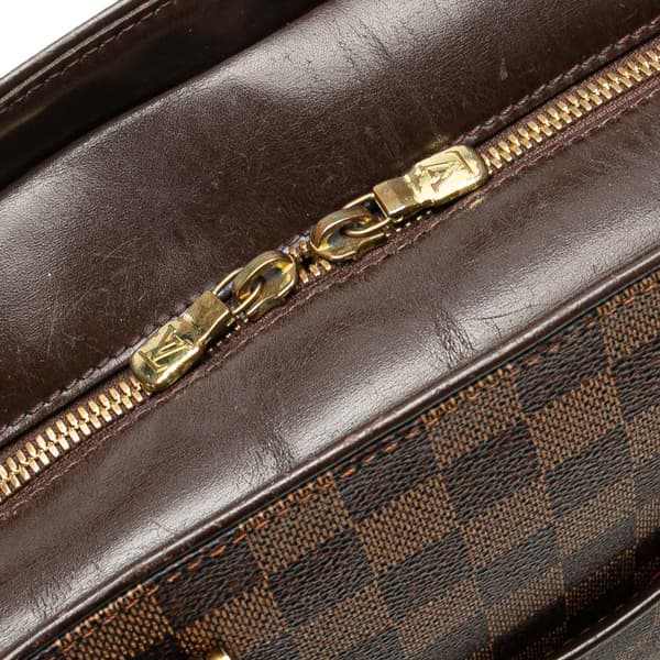 Pre-owned Louis Vuitton Damier Ebene Sarria Horizontal Brown