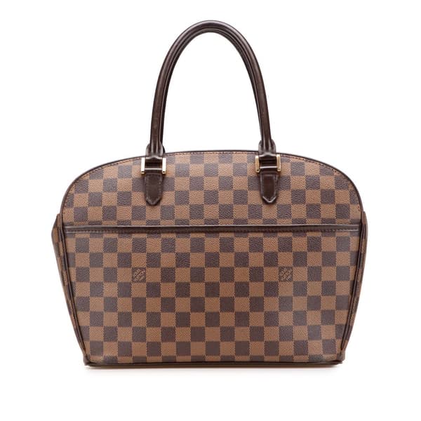 Pre-owned Louis Vuitton Damier Ebene Sarria Horizontal Brown