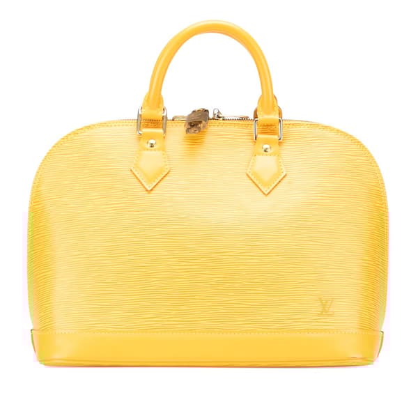 Pre-owned Louis Vuitton Epi Alma PM Yellow