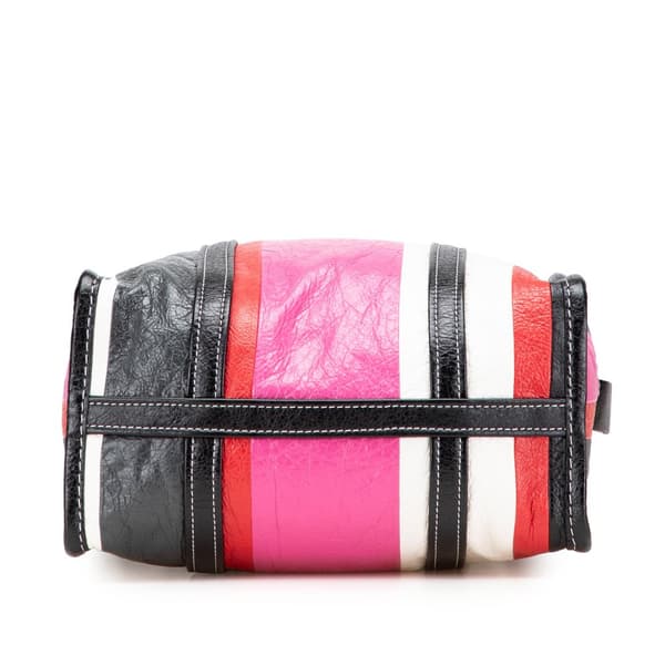 Pre-owned Balenciaga S Lambskin Bazar Shopper Satchel Pink