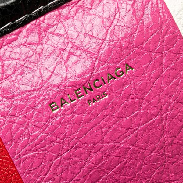 Pre-owned Balenciaga S Lambskin Bazar Shopper Satchel Pink