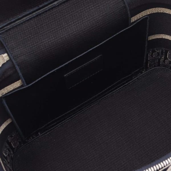 Pre-owned Dior Oblique Canvas Diortravel Vanity Case Blue