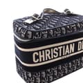 Miniatyrbild 6 av 6: Pre-owned Dior Oblique Canvas Diortravel Vanity Case Blue