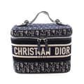 Miniatyrbild 1 av 6: Pre-owned Dior Oblique Canvas Diortravel Vanity Case Blue