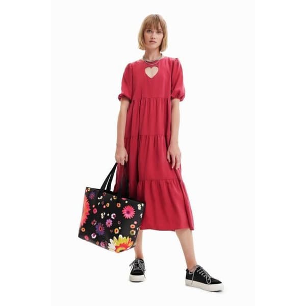 Desigual Daisy Pop Namibia handväska för kvinnor - svart/lila - TU