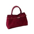 Miniatyrbild 1 av 2: Casual Tote, Fuskmocka Material, Modernt Design,Röd-A
