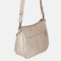 Pikkukuva 4 / 6: MELISSA - Beige lakkanahkainen krokotiililaukku