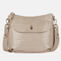 Pikkukuva 1 / 6: MELISSA - Beige lakkanahkainen krokotiililaukku