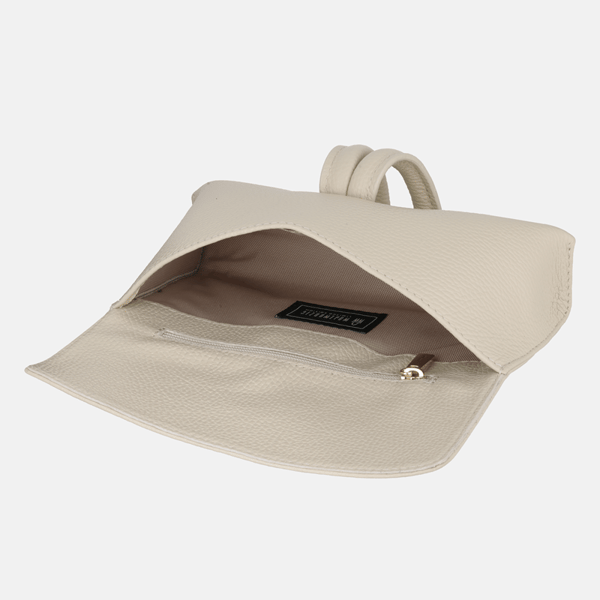PIXIE - Beige läderhandväska