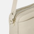 Miniatyrbillede 4 af 6: ROSA - Beige læder messenger taske