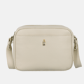 Miniatyrbillede 1 af 6: ROSA - Beige læder messenger taske