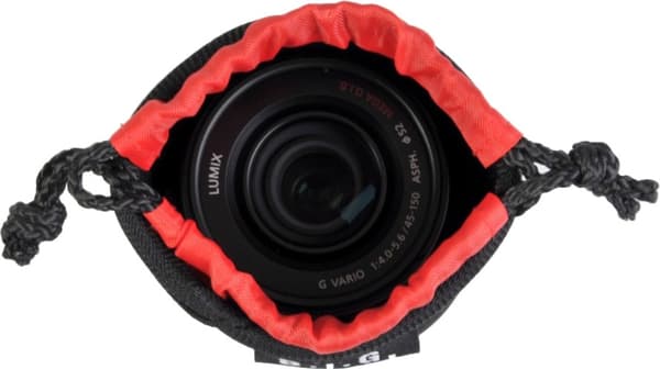 BIG lens pouch PS7 (443027) Svart, Röd