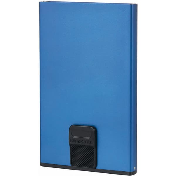 Samsonite Alu Fit -kreditkorthållare, blå