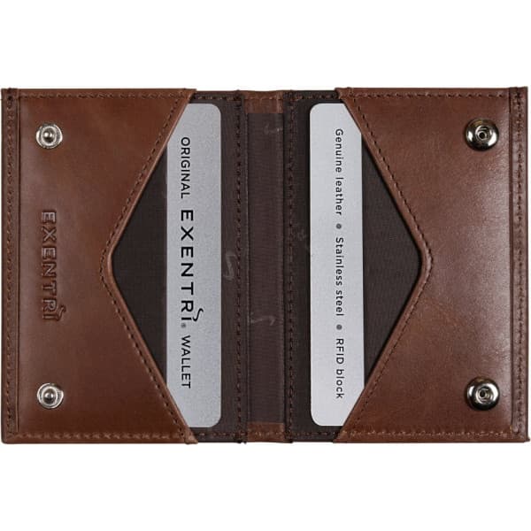 Exentri Miniwallet -plånbok, hasselnöt