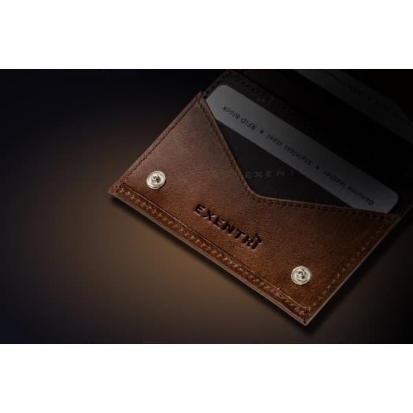 Exentri Miniwallet -plånbok, hasselnöt