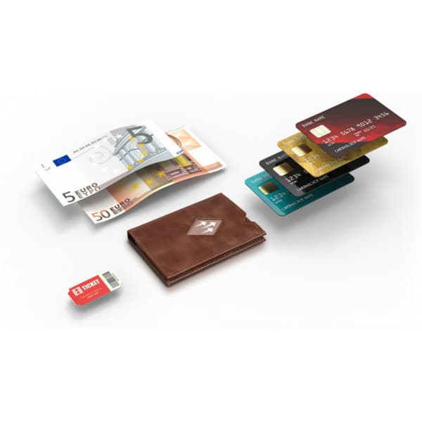 Exentri Miniwallet -plånbok, hasselnöt