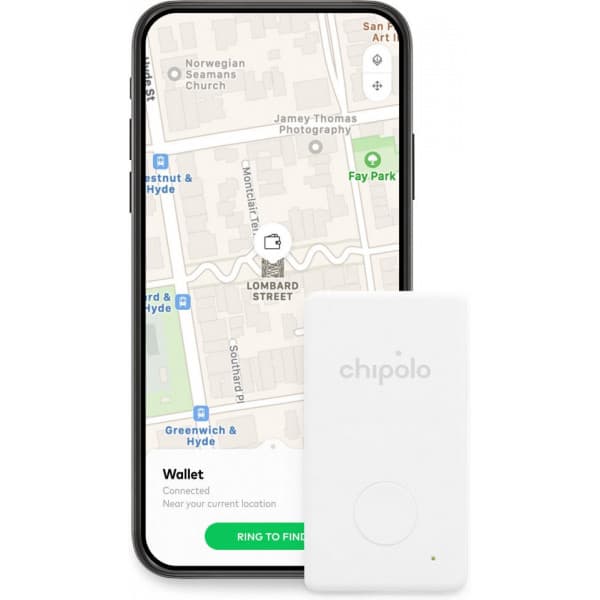 Chipolo CARD -bluetooth-paikannin, valkoinen