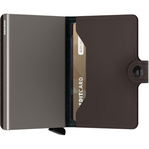 Secrid Mat Miniwallet -pung, trøffel