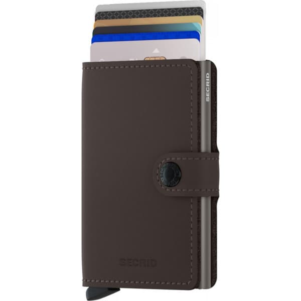 Secrid Mat Miniwallet -pung, trøffel