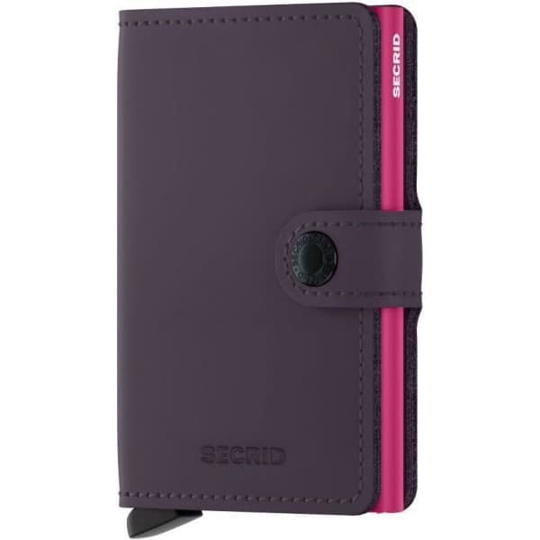 Secrid Matte Miniwallet -plånbok, lila/ fuchsia