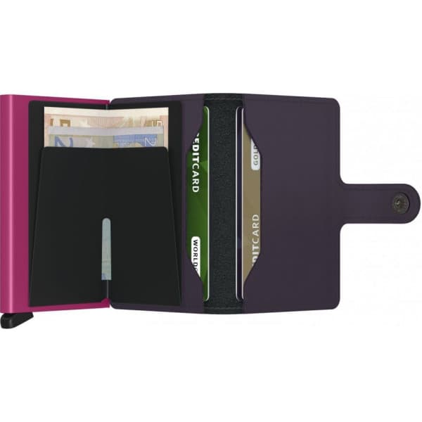 Secrid Matte Miniwallet -plånbok, lila/ fuchsia