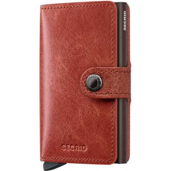 Secrid Miniwallet Vintage pung, orange/brun