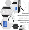 Pikkukuva 4 / 7: Olkalaukku mobiilille, RFID-suojattu matkalompakko - vedenpitävä passikotelo kaulakorulla merensininen