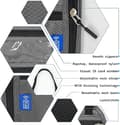 Pikkukuva 3 / 7: Olkalaukku mobiilille, RFID-suojattu matkalompakko - vedenpitävä passikotelo kaulakorulla merensininen