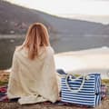 Miniatyrbillede 3 af 4: Lollanda Stor strandtaske Dame med lille taske, Vandtæt & Rummelig Strandtaske, Strandtaske / Strandtaske - Picnictaske - 42x15x42 cm