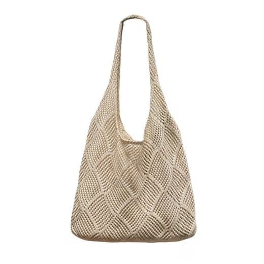 Lollanda Beach Bag Naisten Neulottu verkkolaukku 39x61 cm, Rantalaukku - Boho Olkalaukku