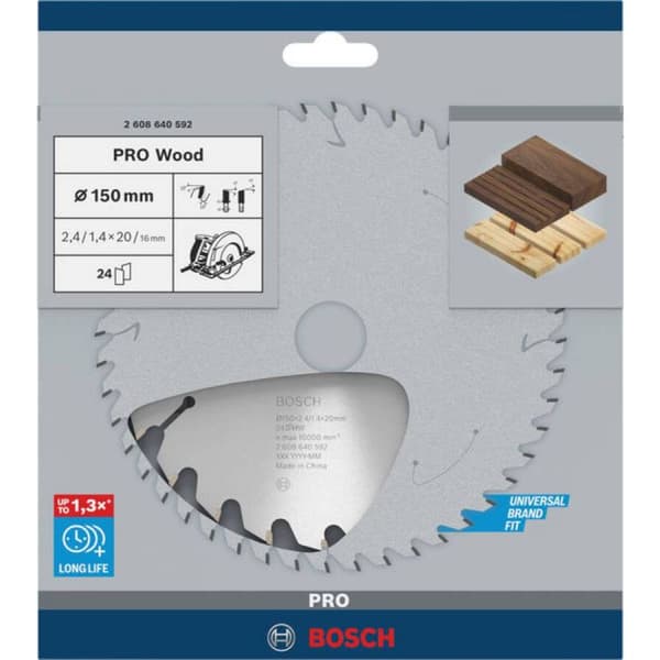 Bosch Accessories Optiline 2608640617 Hårdmetall cirkelsågklinga 190 x 30 x 2.6 mm Antal tänder (per tum): 48 1 st
